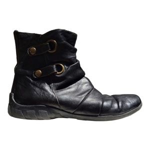 Remonte Dorndorf (Rieker) Black Leather Ankle Boots